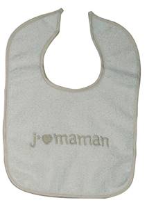 Bavoir en coton bio personnalisable